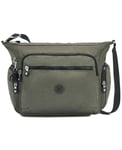 Kipling Gabbie, Crossbody Femme, Green Moss, 30 Hauteur x 35.5 Largeur x 18.5 Profondeur cm