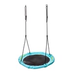 Nest Swing Set Round Netted Seat Toy Outdoor Indoor Swings Up to 150 kg Adjustable Web Rope Hanging Tree Backyard Garden for Children 3 4 5 6 7 8 9 Year Old Boys Girls Kids Oxford