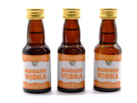 3 x Mandarin Vodka 25ml - Alcohol Free Vodka Essence, Flavouring Essence