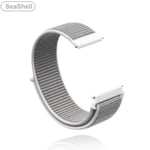 18 mm 20 mm 22 mm metallrem för Garmin Vivoactive 3 4 4s Band Watch Venu 2 2s SQ Forerunner 645 Armband Silikonögla Nylon handled Nylon Seashell Nylon Seashell 18MM