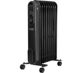 RUSSELL HOBBS RHOFR9004B Portable Oil-Filled Radiator - Black, Black