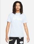 Nike T-Shirt Vêtement de Sport Just Do It, Homme - 548 (Lumière Marine / Blanc)