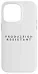 iPhone 14 Pro Max Production Assistant, Film Production Assistants Modern Font Case