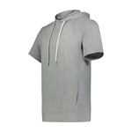 Holloway Men's Ventura Soft Knit Short Sleeve Hoodie Hooded Sweatshirt, Grey Heather, 3XL