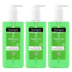 3x Neutrogena Oil Balancing Facial Wash with Lime & Aloe Vera | Oil Free 200ml