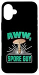 Coque pour iPhone 16 Plus Aww, Spore Guy Jeu de mots Humour Champignon