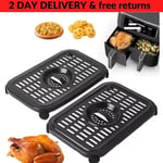 Replacement Parts for Ninja Foodi Dualzone Air Fryers Grill Plate Rack Tray 2pcs