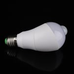 (Cool White 7W)LED Light Motion Sensor Bulb Lamp 350°Rotating Sensing Head MA