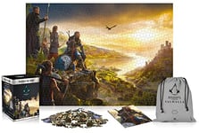 Assassin's Creed Valhalla Vista of England | Puzzle 1500 Pièce | Poster et Sac Compris | 85 x 58 | Adultes et Adolescents | Parfait pour Un Cadeau de Noël ou d'anniversaire | Jeu vidéo | Décoration