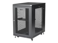 Startech.Com 18U Server Rack Cabinet, 4-Post Adjustable Depth (2" To 30") Network Equipment Rack Enclosure W/Casters/Cable Management/Shelf/Locking Dell Poweredge, Hp Proliant Thinkserver - 18U Rack Cabinet (Rk1833bkm) - Rack Skap - 18U - 31"