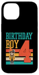 Coque pour iPhone 14 4 ans Anime Loving Birthday Boy Anime Fête d'anniversaire