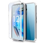 Coque Cool Silicone 3D pour Xiaomi Redmi Note 12 Pro 5G (Transparent Avant + arrière)