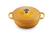 Le Creuset Marmite Signature en Fonte Émaillée avec Couvercle, 26 cm, Ronde, 4 L, 4.255 kg, Nectar, 21114266724430