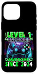 Coque pour iPhone 16 Pro Max 1e anniversaire Gamer 1 ans Jeu vidéo Anniversaire Gamer Garçons