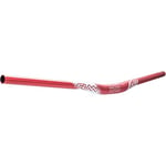 Funn Full On Cintre VTT avec serrage de 31,8 mm et largeur de 810 mm, un cintre rehaussé en alliage robuste et léger pour VTT, BMX et vélo de route, Cintre VTT avec rehausse de 15 mm (Rouge)