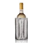 Vacu Vin Active Cooler Wine Chiller - Reusable, Flexible Wine Bottle Cooler - Silver - Wine Cooler Sleeve for Standard Size Bottles - Insulated Wine Bottle Chiller to Keep Wine Cold and Refreshing