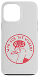 Coque pour iPhone 13 Pro Max Jeu de mots amusant en forme de mouette : « Who Run The World? Gulls! »