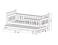 Talosänky Domi FURNLUX CLASSIC, 88x198x85 cm, beige