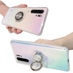 Crystal Clear Soft Case Cover For Huawei P30 + P20 With Magnetic Ring Shockproof