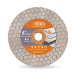 Disque Diamant Carrelage,125mm Disque à Tronçonner avec Alésage 22,23mm Hexagonal Double Face pour Carreaux de Céramique,