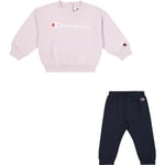 Champion Crewneck Joggingsett Barn - Rosa - str. 86