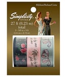 Simplicity Vintage Carded Ribbon 3 Pack-Made for Me, Multi, One Size