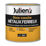 Julien Peinture Sous-couche pour métaux ferreux - Imperméable à l'air et humidité, résistant à la corrosion - Blanc Mat 0,5L