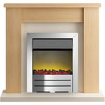 https://furniture123.co.uk/Images/13216_3_Supersize.jpg?versionid=17 Adam Modern Oak Fireplace Mantel with Colorado Electric Fire in Chrome - Solus