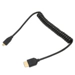 HD Multimedia Interface-kabel Fjäder Infällbar A Hane till D Hane 8K 60Hz Micro HD Multimedia Interface-kabel