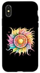 Coque pour iPhone X/XS Yoga spirituel Sun Mandala