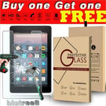 For Amazon Kindle Fire 7 (7th Gen)- Tablet Tempered Glass Screen Protector Cover