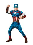 Boys Captain America Costume Kids Super Hero DC Marvel Fancy Dress Outfit