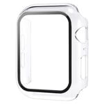 （Transparent）Fodral Kompatibel med Apple Watch 44MM, 2 i 1 Skydd PC Härdande Fodral och HD Tempe