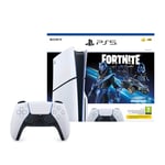 SONY PlayStation 5 Slim Disc 1TB FORTNITE BUNDLE + White DualSense Controller