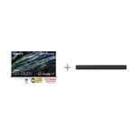 Sony A95L 65" 4K QD-OLED Google TV + Bravia Theatre Bar 9 – 7.0.2 Dolby Atmos Soundbar -tuotepaketti
