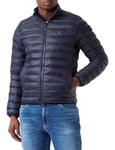 Tommy Hilfiger Veste Matelassée Homme Cl Stand Collar Jacket Mi-Saison, Bleu (Desert Sky), S