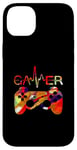 Coque pour iPhone 14 Plus Gamer Heartbeat Jeu vidéo Garçon Homme Gamer