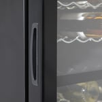 Baridi 52 Bottle Dual Zone Wine Cooler, Fridge, Touch Screen LED - Black 