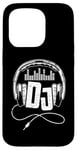 iPhone 15 Pro Headphones Funny DJ Disc Jockey Music Player Dad Mens Case