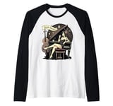 Smooth Operator Pinup Jazz Piano Vibes Raglan Baseball Tee