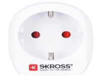 Skross Europe to USA, Typ B, Typ C (Europlug), 100-240 V, 15 A, Vit, 3750 W