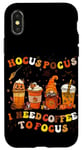 iPhone X/XS Halloween Coffee Hocus Pocus I Need Coffee To Focus Case