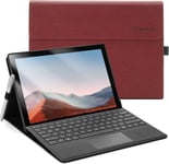 Coque pour Microsoft Surface Pro 7+(2021)/ Surface Pro 7(2019)/ Surface Pro 6(2018)/ Surface Pro 5(2017)/ Surface Pro 4, Angle de Vision réglable, Compatible avec Le Clavier Type Cover