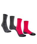 FALKE Women's TK2 Explore 2-Pack W SO Wool Thick Anti-Blister 2 Pairs Hiking Socks, Multicolor (Sortiment 0020), 4-5