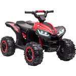 Lunsy - Quad électrique pour Enfant 12 v, Voiture électrique Enfants 2 Moteurs 2 Vitesses 3-6 km/h, phares led, klaxon, MP3 et usb, 3 à 5 Ans,83x 53x