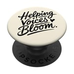 Helping Voices Bloom Orthophonie Femmes PopSockets PopGrip Adhésif