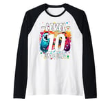 Gaming Vintage 10th Birthday 10 Ten Year Old Boy Girl Gamer Raglan Baseball Tee