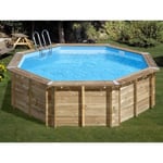 Piscine bois Violette 2 Ø 5,00 x 1,27 m - Sunbay