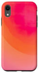 Coque pour iPhone XR Rose et orange dégradé mignon aura esthétique