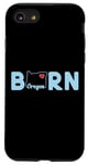 Coque pour iPhone SE (2020) / 7 / 8 Oregon Born with State of Oregon in the word Born